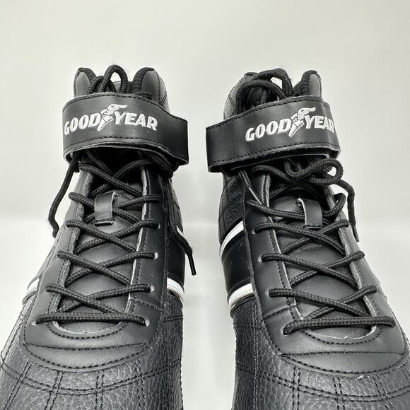Goodyear Clutch Men\'s Size 13 Black White Mid Top Driving Racing Shoes GY206483